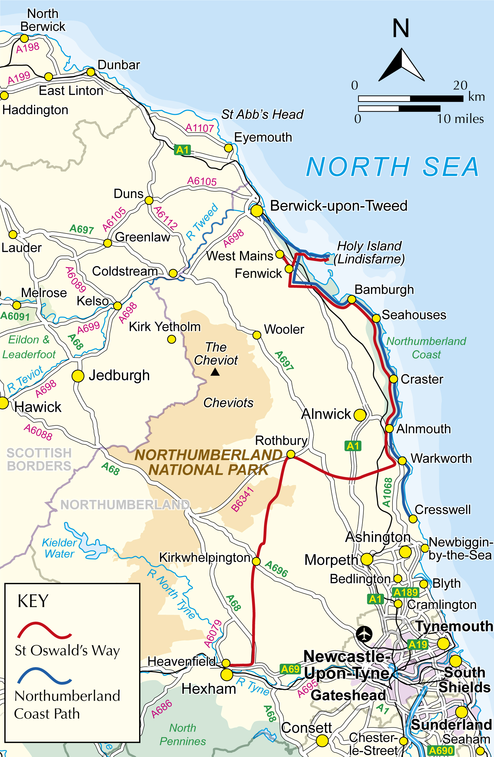 St Oswald s Way Northumberland Coast Path Guidebook Cicerone Press