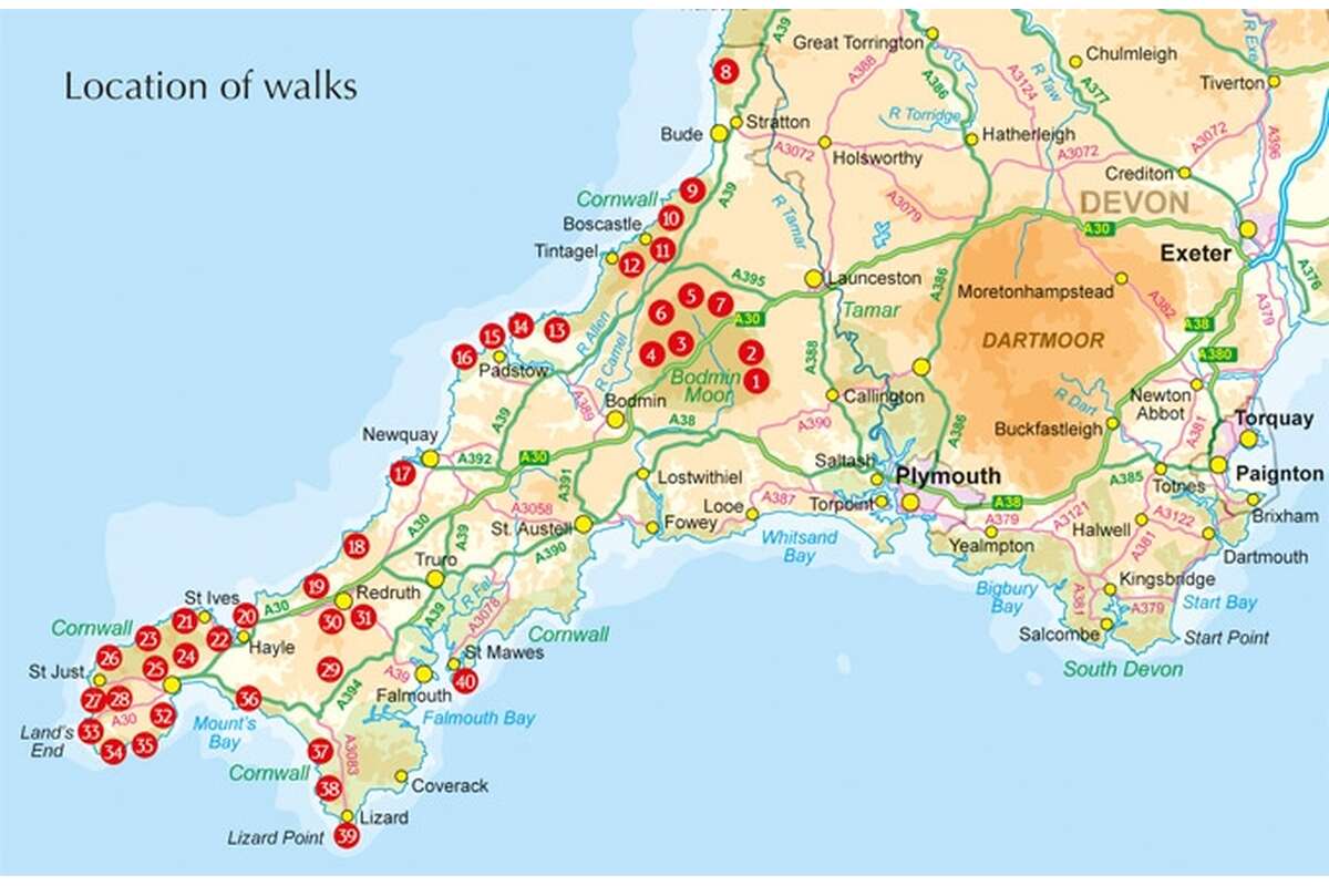 Walking in Cornwall 40 day walks along the coast… Cicerone Press