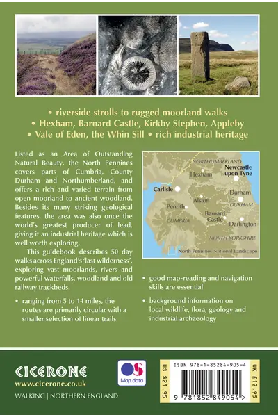 Walking in the North Pennines - Back Cover
