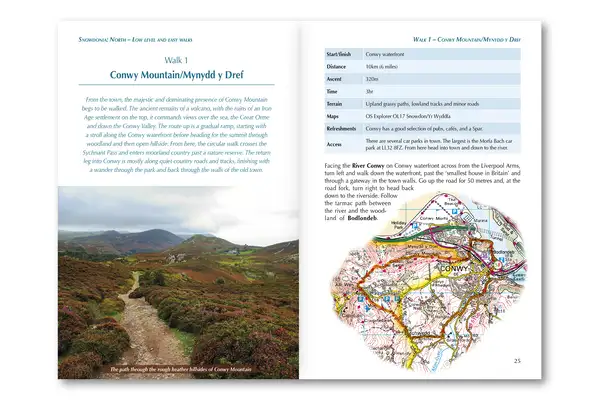 Snowdonia: 30 Low-level and Easy Walks - North - Route Photos