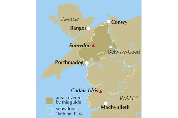 Snowdonia: 30 Low-level and Easy Walks - North - Location Map