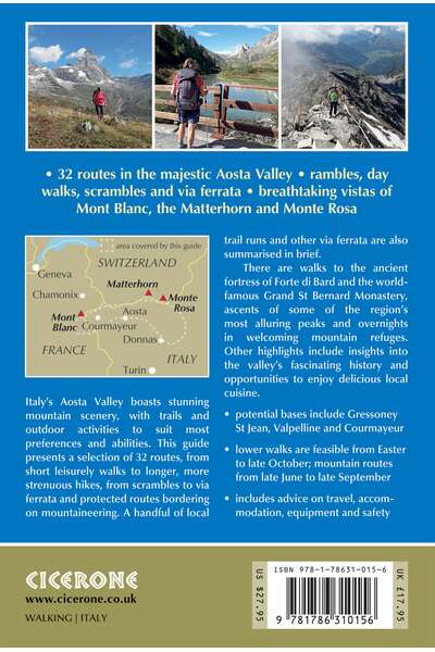 Walking in the Aosta Valley - Back Cover