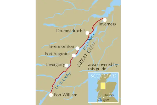 Walking the Great Glen Way - Location Map