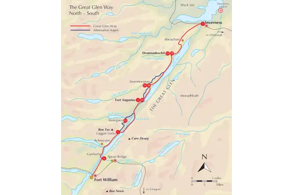 Walking the Great Glen Way Map Booklet - Overview Map
