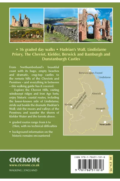 Walking in Northumberland - Back Cover