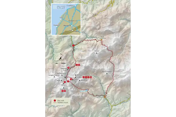 Climbing Toubkal - Overview Map