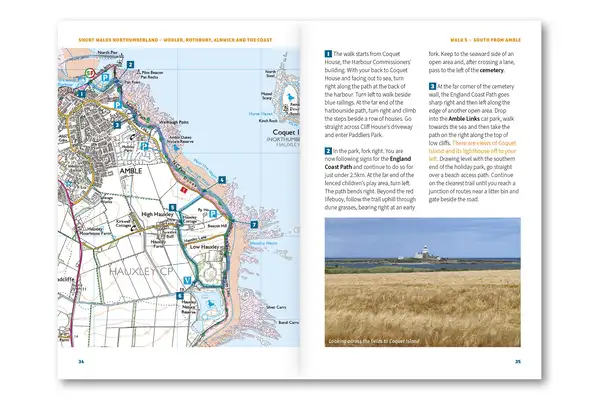 Short Walks in Northumberland: Wooler, Rothbury, Alnwick and the coast - Route Photos