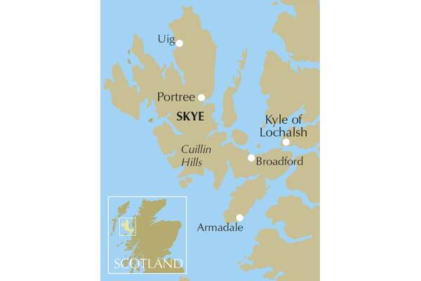 Skye Munros - Location Map