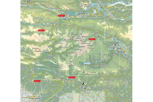 Walking the Julian Alps of Slovenia - Overview Map