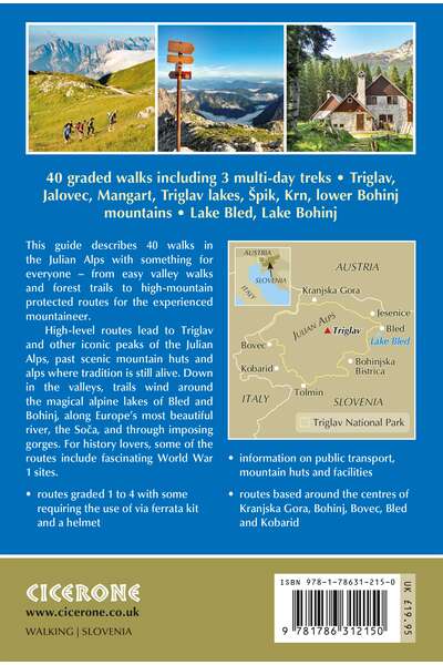Walking the Julian Alps of Slovenia - Back Cover