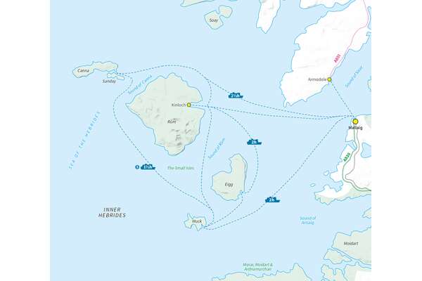 Walking Rum and the Small Isles - Overview Map