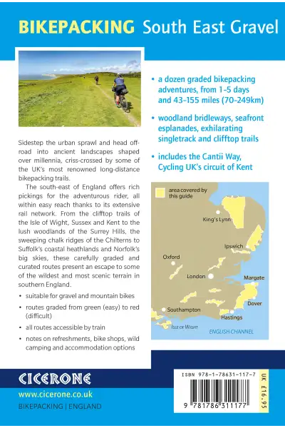 Bikepacking - South East Gravel - Back Cover