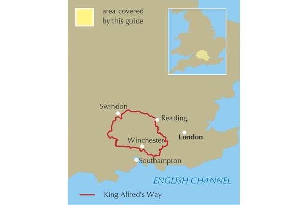 Bikepacking King Alfred's Way - Location Map
