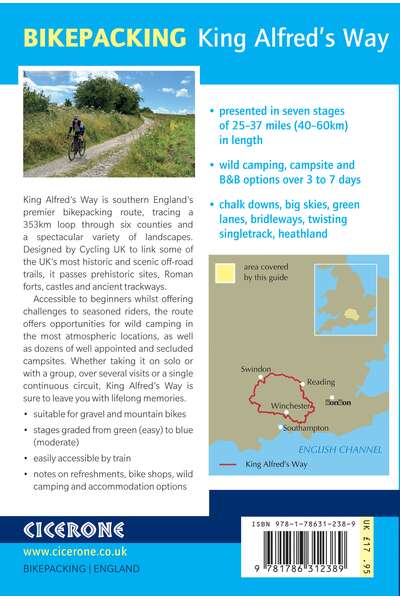 Bikepacking King Alfred's Way - Back Cover