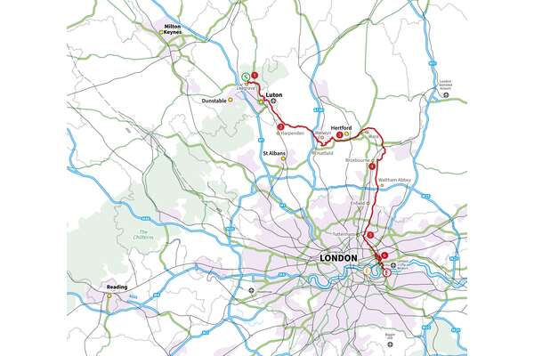 The Lea Valley Walk - Overview Map