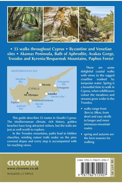 Walking in Cyprus - Back Cover