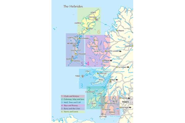 Cycling in the Hebrides - Overview Map